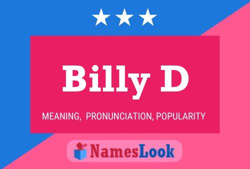 ملصق اسم Billy D