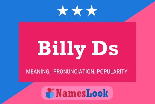 ملصق اسم Billy Ds