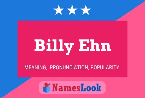 ملصق اسم Billy Ehn