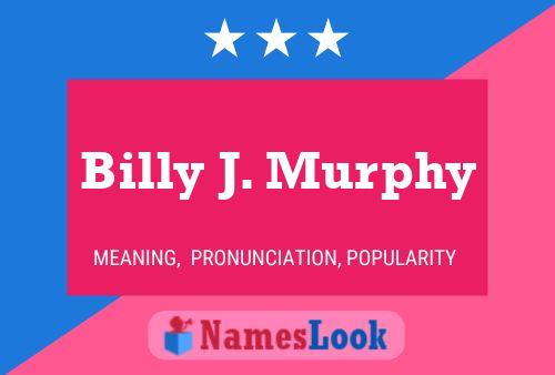 ملصق اسم Billy J. Murphy