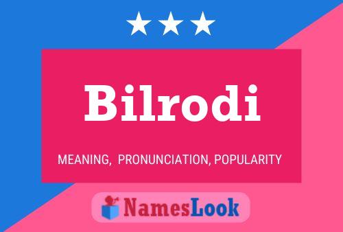 ملصق اسم Bilrodi