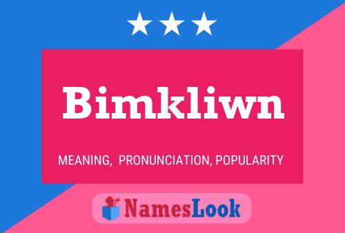 ملصق اسم Bimkliwn