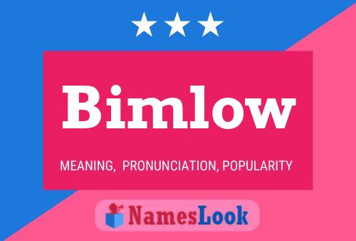 ملصق اسم Bimlow