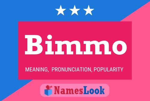 ملصق اسم Bimmo