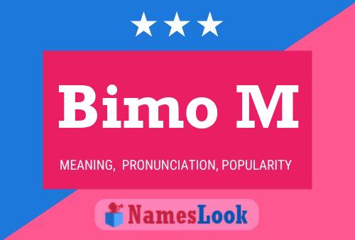 ملصق اسم Bimo M