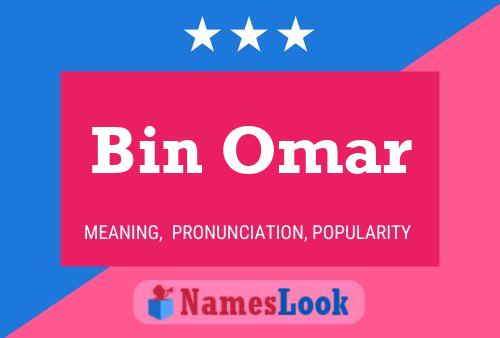 ملصق اسم Bin Omar