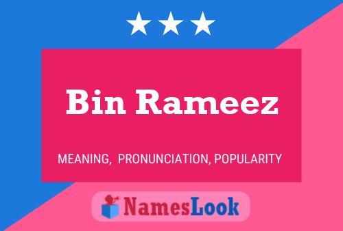 ملصق اسم Bin Rameez