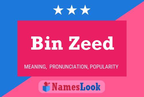 ملصق اسم Bin Zeed