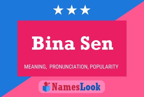 ملصق اسم Bina Sen