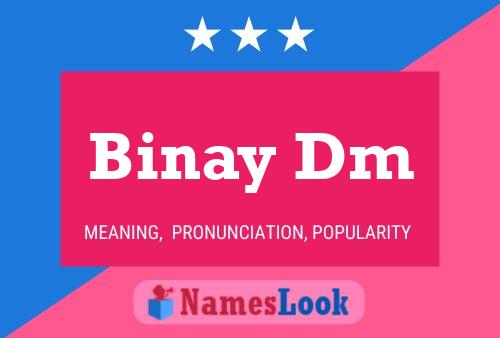 ملصق اسم Binay Dm