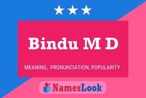 ملصق اسم Bindu M D