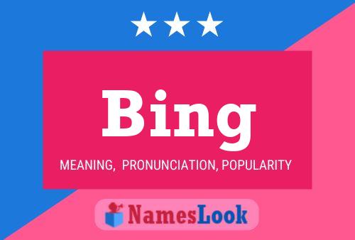 ملصق اسم Bing