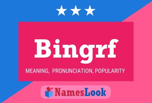 ملصق اسم Bingrf