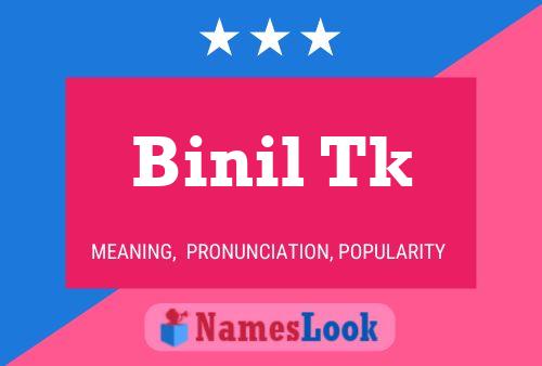 ملصق اسم Binil Tk