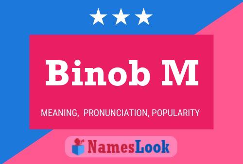 ملصق اسم Binob M