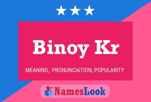 ملصق اسم Binoy Kr