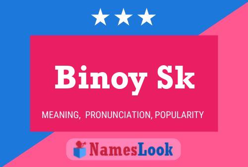 ملصق اسم Binoy Sk