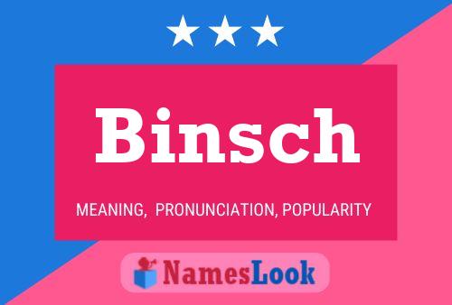 ملصق اسم Binsch