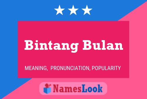 ملصق اسم Bintang Bulan