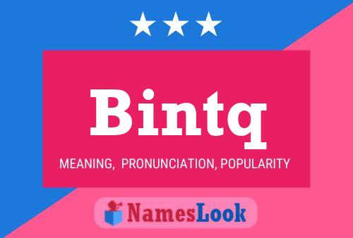 ملصق اسم Bintq