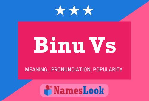 ملصق اسم Binu Vs