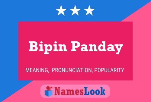 ملصق اسم Bipin Panday