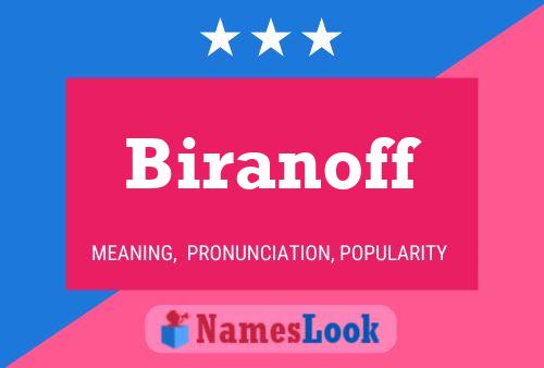 ملصق اسم Biranoff