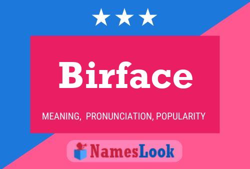 ملصق اسم Birface