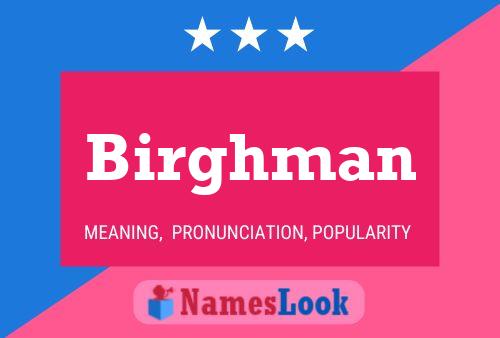 ملصق اسم Birghman