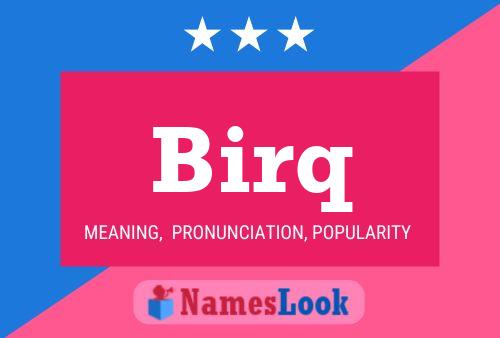 ملصق اسم Birq