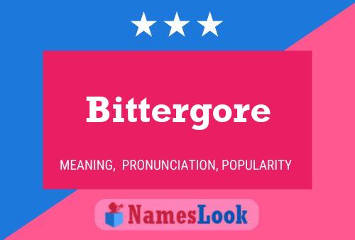 ملصق اسم Bittergore