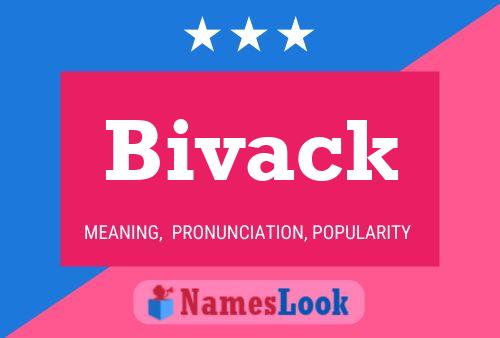 ملصق اسم Bivack