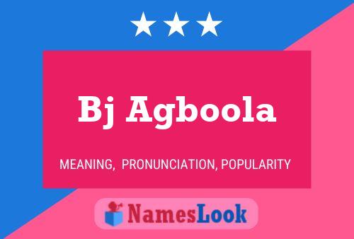 ملصق اسم Bj Agboola