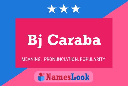 ملصق اسم Bj Caraba