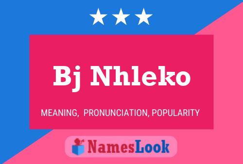 ملصق اسم Bj Nhleko