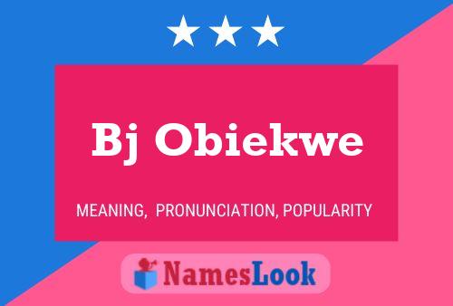 ملصق اسم Bj Obiekwe