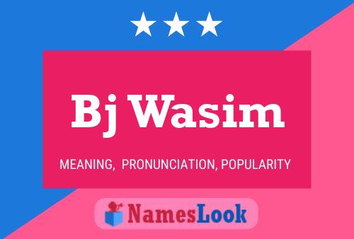 ملصق اسم Bj Wasim