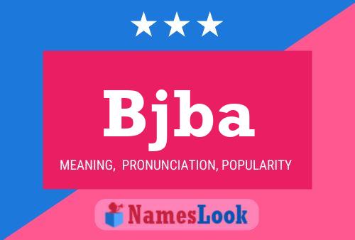 ملصق اسم Bjba