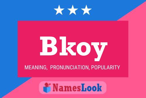 ملصق اسم Bkoy