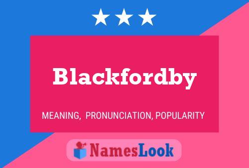 ملصق اسم Blackfordby