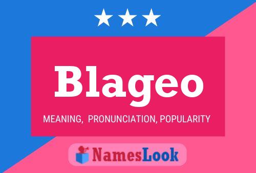 ملصق اسم Blageo