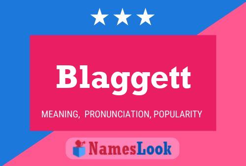 ملصق اسم Blaggett