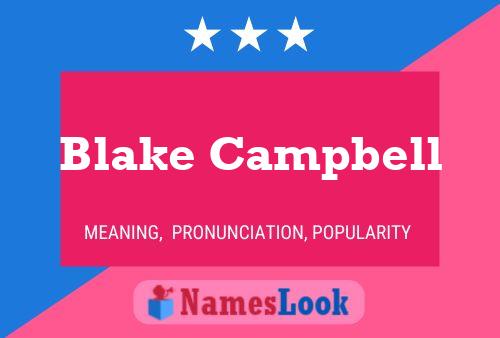 ملصق اسم Blake Campbell