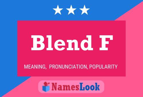 ملصق اسم Blend F