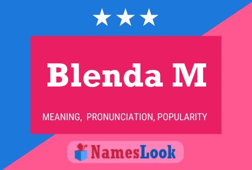 ملصق اسم Blenda M