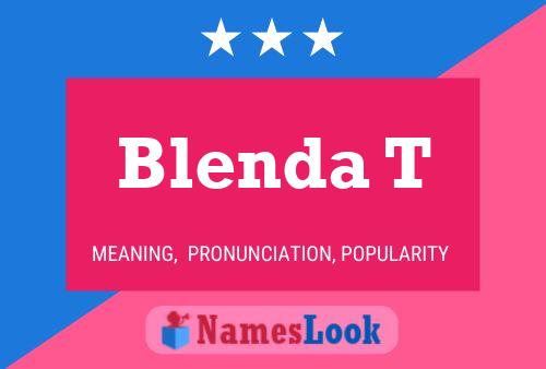 ملصق اسم Blenda T