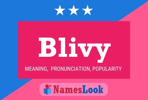 ملصق اسم Blivy