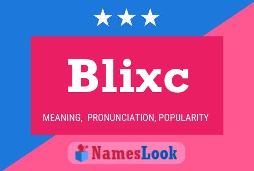 ملصق اسم Blixc