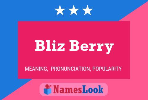 ملصق اسم Bliz Berry