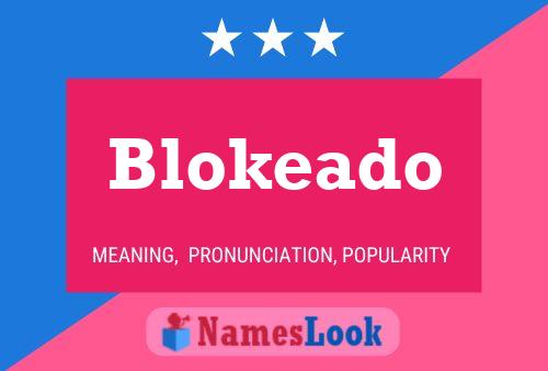 ملصق اسم Blokeado